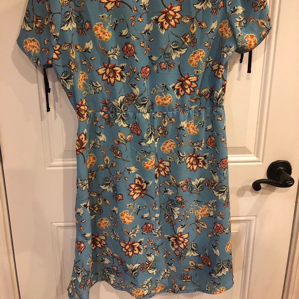 Blue Wrapper Dress - Picture 5 of 5